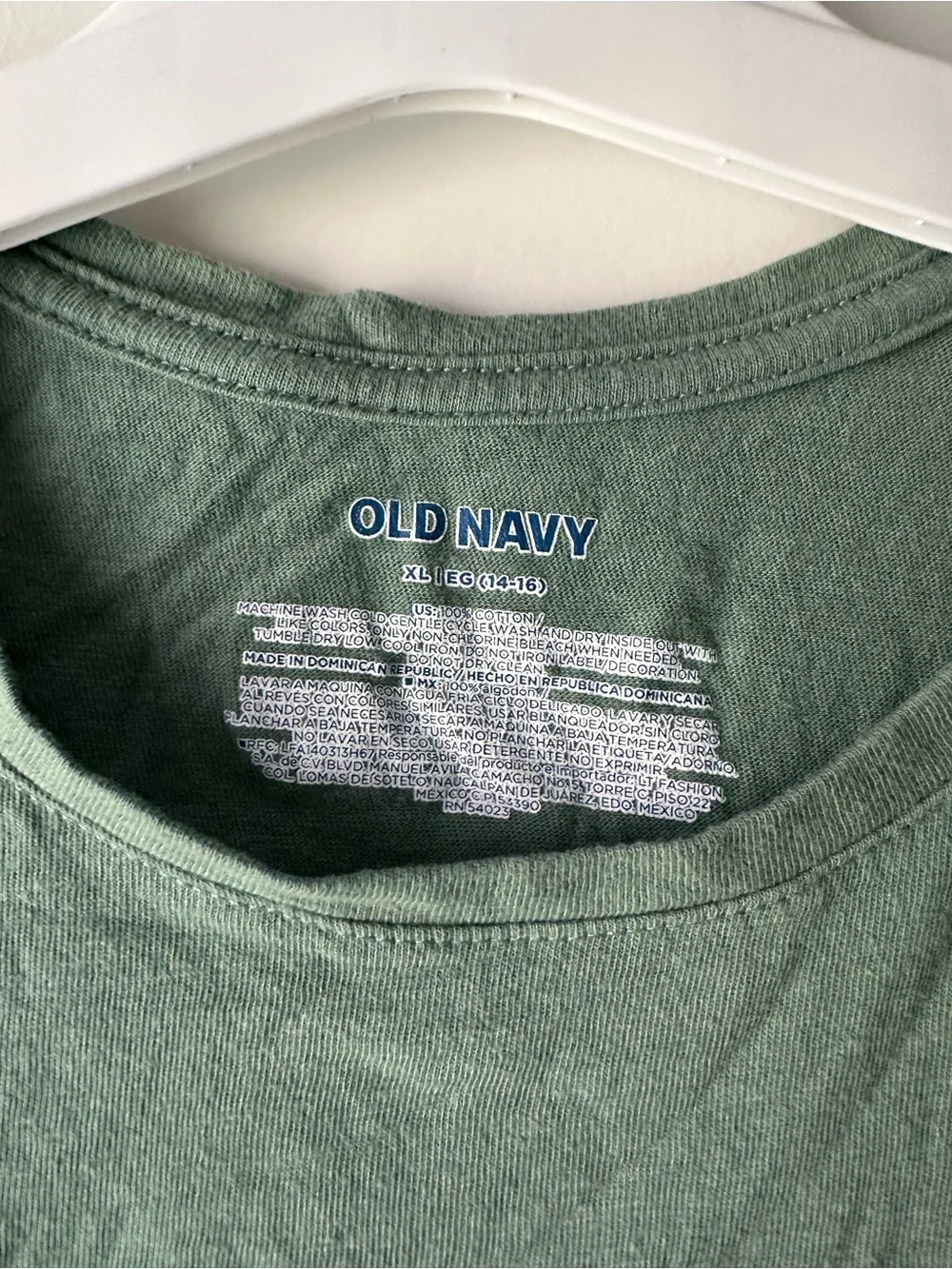 Girl’s XL Old Navy Green Short Sleeve Tee